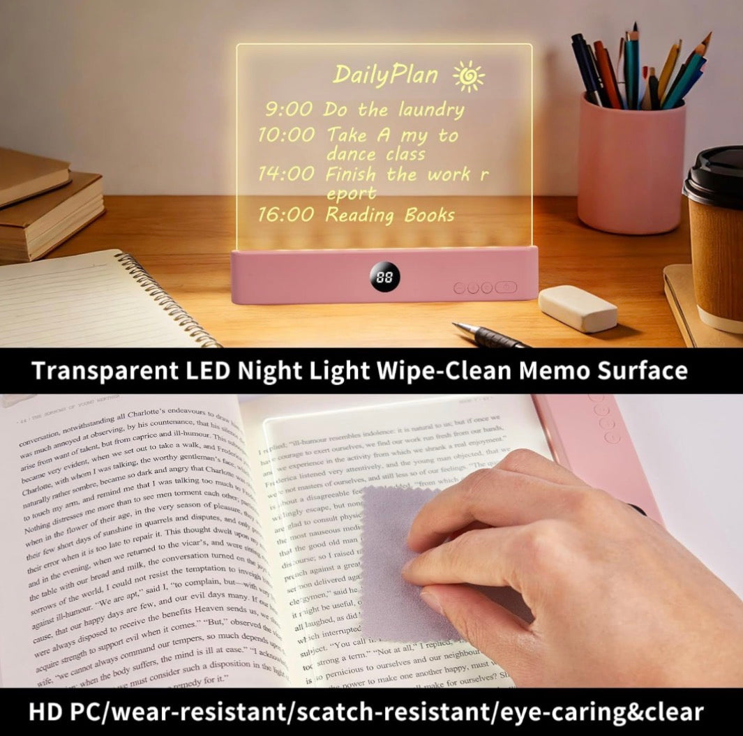 Rechargeable LED Book Light with Three Color Options and Timer, Lumalit Flat Design with Stepless Dimming and Anti-Glare Features for Comfortable Night Reading