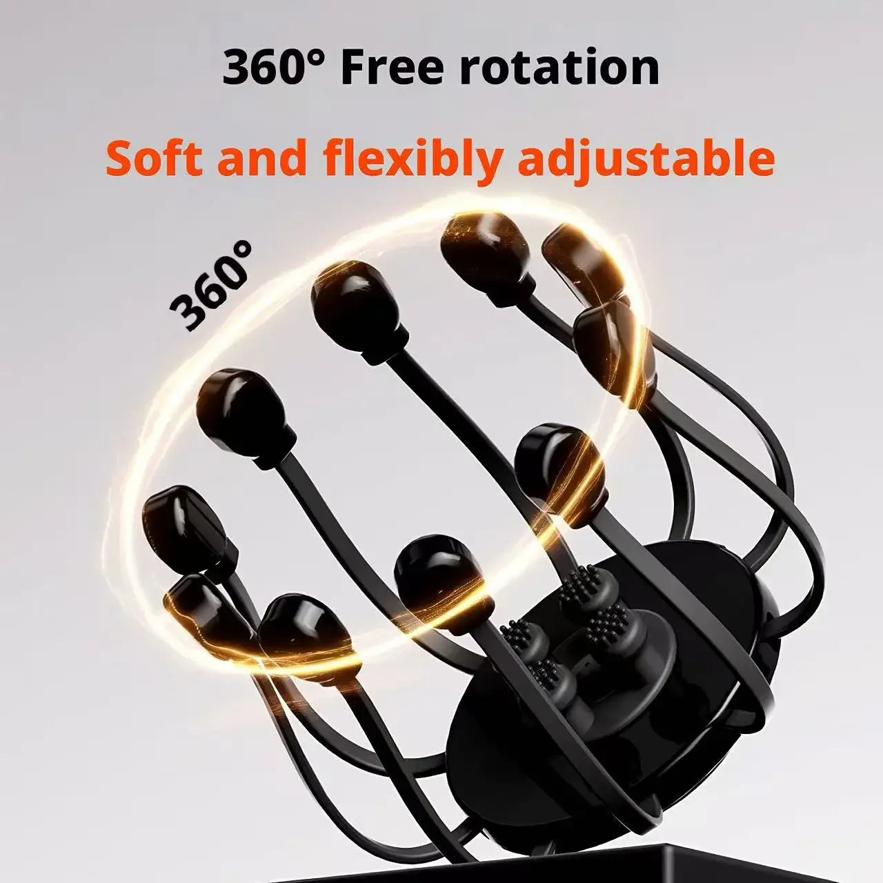 Electric Octopus Head Massager with 10/14 Claws - Smart Scalp Massage Device for Stress Relief and Deep Tissue Relaxation at Home
