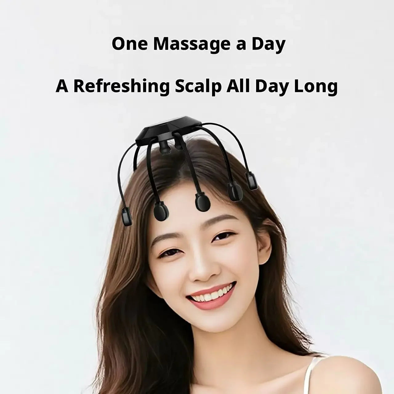 Electric Octopus Head Massager with 10/14 Claws - Smart Scalp Massage Device for Stress Relief and Deep Tissue Relaxation at Home