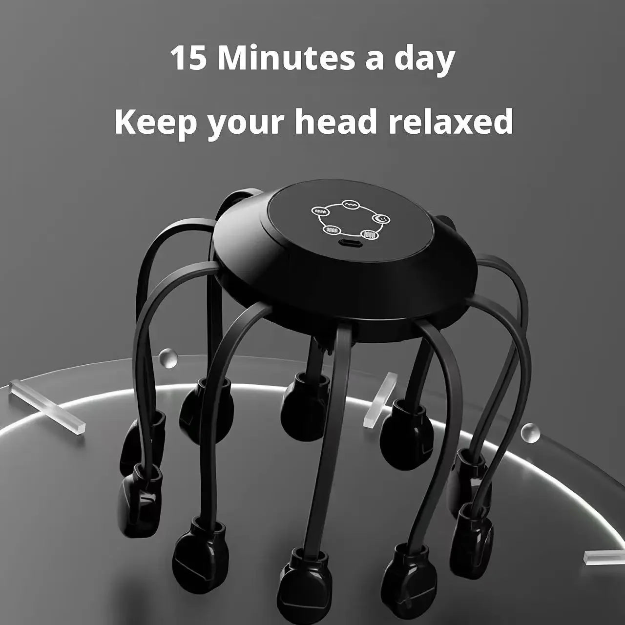 Electric Octopus Head Massager with 10/14 Claws - Smart Scalp Massage Device for Stress Relief and Deep Tissue Relaxation at Home