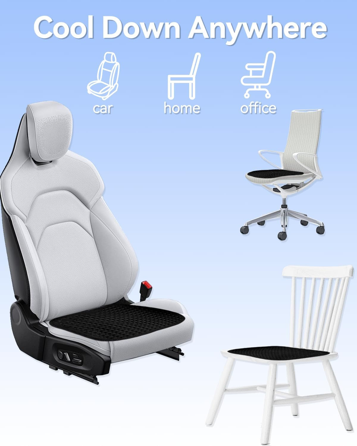 Premium Cooling Gel Car Seat Cushion for Extended Travel