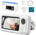 360-Degree Rotating Shower Phone Holder with Waterproof Bluetooth Speaker, IPX4, HD Touch Screen for Use with Wet Hands, Compatible with Phones Under 7 Inches, 6-12 Hour Playtime, No-Drill Installation